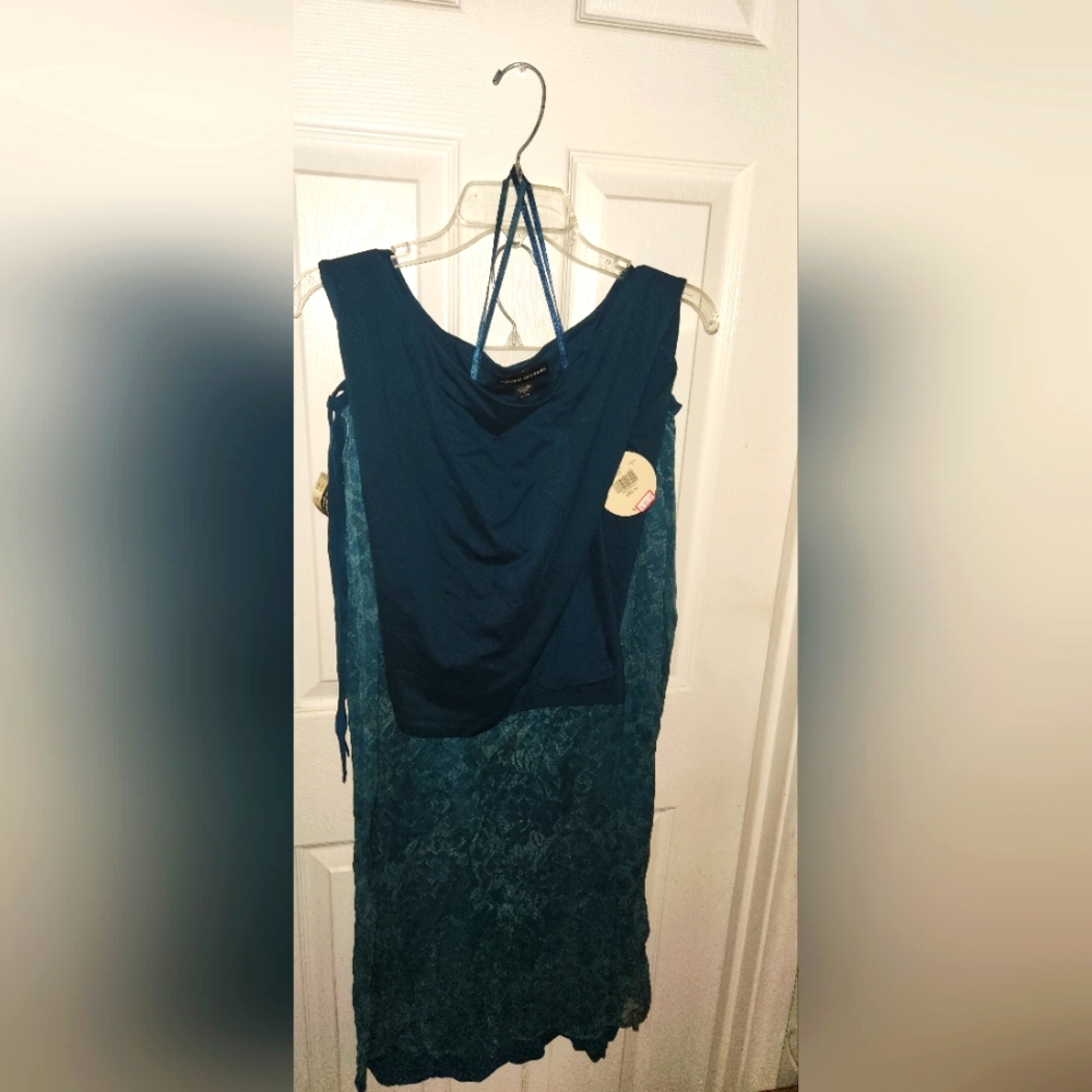 2 piece turquoise skirt and blouse set